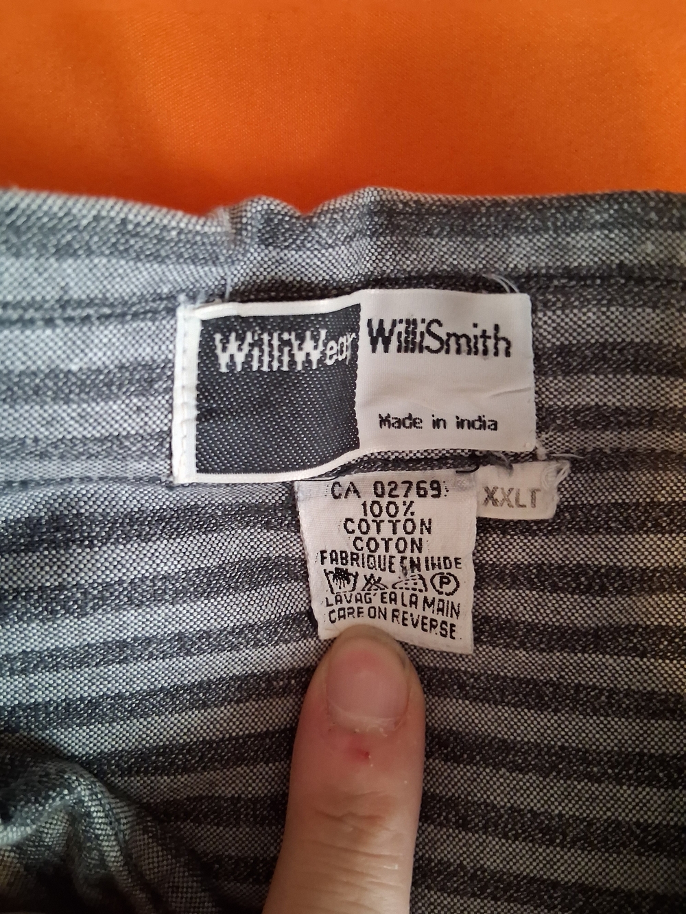 Vintage 80s/90s Willis & Geiger William Smith Striped Safari Utility Field Shirt - Picture 3 of 4